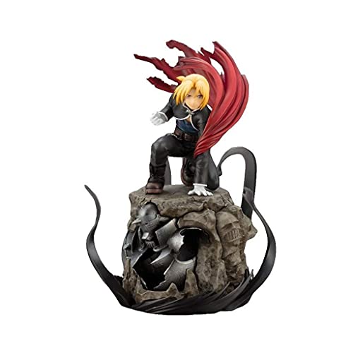 ZEwe Anime Alchemista Fullmetal Alphemist Alphonse Elric Edward Figura Altura 22 cm Versión Estatua Muñeca Modelo Modelo Escultura Decoración de Juguete