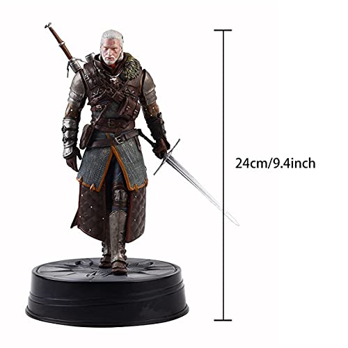 ZEwe The Witcher 3: Wild Hunt: Geralt Grandmaster Ursine Figure ,CLORURO DE POLIVINILO