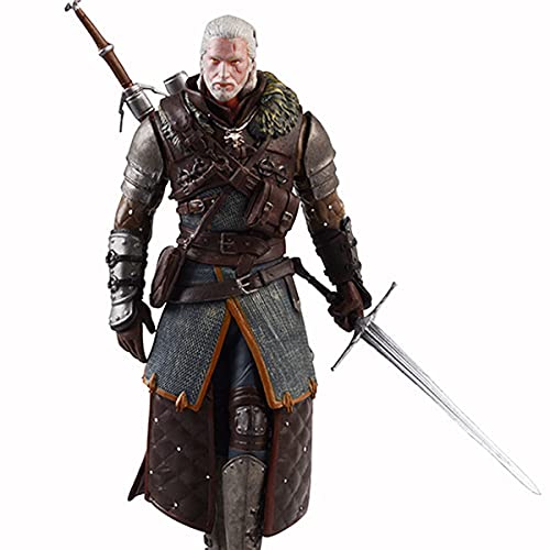 ZEwe The Witcher 3: Wild Hunt: Geralt Grandmaster Ursine Figure ,CLORURO DE POLIVINILO