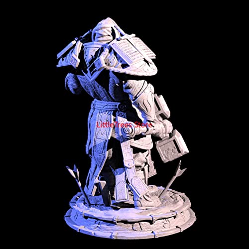 ZHANGJING 1/24 75mm 1/32 56mm Resina Modelo Juego Warcraft Soldado Figura sin Pintar RA-010