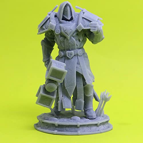 ZHANGJING 1/24 75mm 1/32 56mm Resina Modelo Juego Warcraft Soldado Figura sin Pintar RA-010