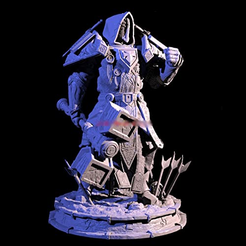 ZHANGJING 1/24 75mm 1/32 56mm Resina Modelo Juego Warcraft Soldado Figura sin Pintar RA-010