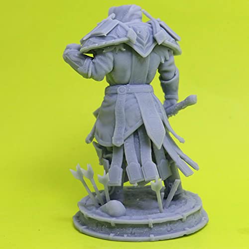 ZHANGJING 1/24 75mm 1/32 56mm Resina Modelo Juego Warcraft Soldado Figura sin Pintar RA-010