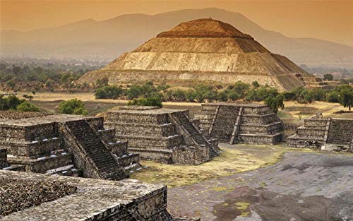 zhangshifa Jigsaw Puzzles Toys,Pirámide del Sol Teotihuacan Mexico Rompecabezas De Madera DIY,Puzzle De Juegos para Niños Y Adultos para 300 Piezas (38 * 26cm)