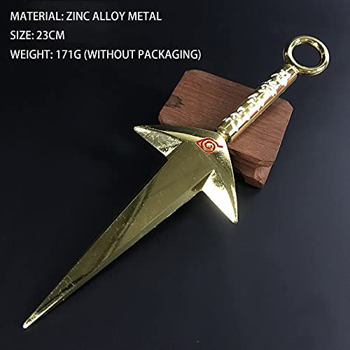 ZLYCZW Accesorios de rol de Naruto, Modelo de Arma Kuma sin aleación de Zinc de Cuatro Generaciones, colección de Juguetes de decoración para fanáticos del Anime, 23cm