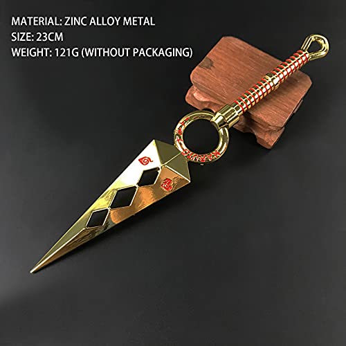 ZLYCZW Accesorios de rol de Naruto, Modelo de Arma Kuma sin aleación de Zinc de Cuatro Generaciones, colección de Juguetes de decoración para fanáticos del Anime, 23cm