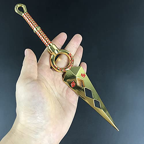 ZLYCZW Accesorios de rol de Naruto, Modelo de Arma Kuma sin aleación de Zinc de Cuatro Generaciones, colección de Juguetes de decoración para fanáticos del Anime, 23cm