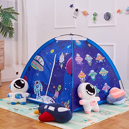 ZSDFW Planets - Tienda de campaña para niños, fácil instalación, juego imaginativo, astronauta, tienda de campaña plegable plegable para niños, habitación decorativa