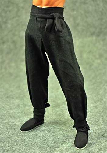 ZSMD Bruce Lee Kung Fu 1/6 - Juego de pantalones de manga larga