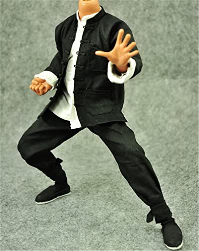 ZSMD Bruce Lee Kung Fu 1/6 - Juego de pantalones de manga larga