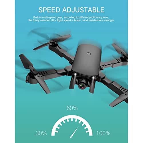 Audivik Drone Plegable 4K HD Dual Camera Aerial RC Quadcopter, WiFi FPV Live Video, Positioning Return, Headless Mode, Trayectory Flight, Gesture Selfie, 2 baterías, para Adultos Ki Green