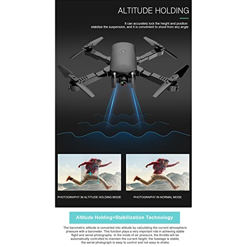 Audivik Drone Plegable 4K HD Dual Camera Aerial RC Quadcopter, WiFi FPV Live Video, Positioning Return, Headless Mode, Trayectory Flight, Gesture Selfie, 2 baterías, para Adultos Ki Green