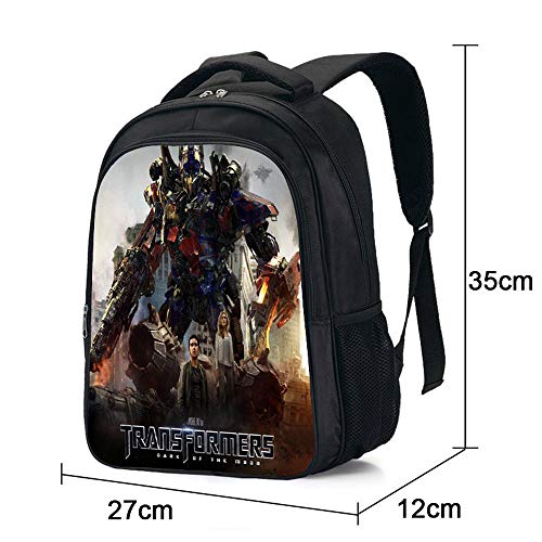 bags Niños Mochila Transformers 3D Imprimir Mochila para Niños Niñas P-35 * 12 * 27cm