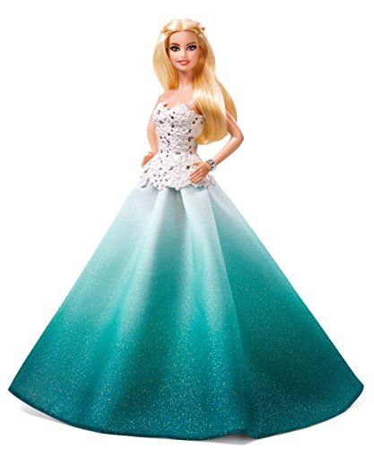 Barbie - Muñeca Fashion, Felices Fiestas, Color Azul (Mattel DGX98)