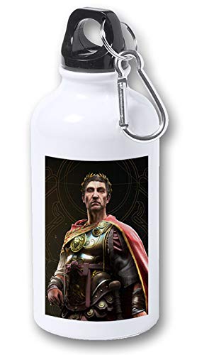 BIDON 400ML METALICO Julio Cesar Caesar Roma Romanos para Viaje y Deporte