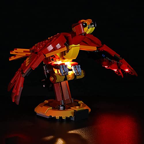 BRIKSMAX Kit di illuminazione a led per Lego Harry Potter Fawkes, Phoenix Silente - Compatibile con Lego 76394 Modello di blocchi predefiniti- Non includere il Set Lego