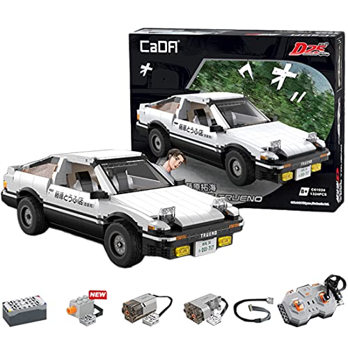 Bybo CADA C61024W - Coche de carreras AE86 Trueno (1324 piezas, con motores, compatible con Lego Technic)