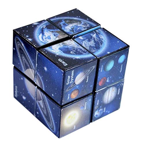 California Creations The Amazing Star Cube: 2 Piezas Transforming Geometric Puzzle – Solve The Cube To Find The Hidden Star Cosmo Edition