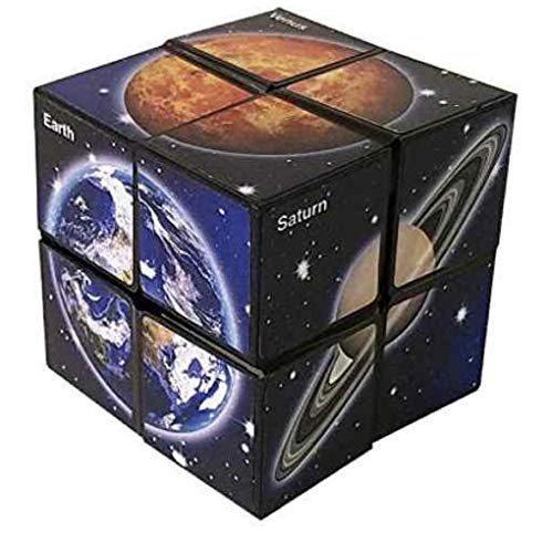 California Creations The Amazing Star Cube: 2 Piezas Transforming Geometric Puzzle – Solve The Cube To Find The Hidden Star Cosmo Edition