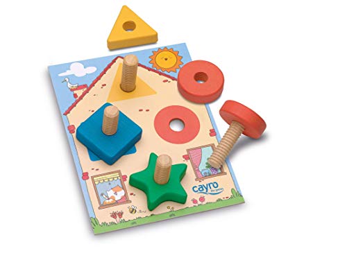 Cayro - Screw - Juego de Madera - Puzzle de Habilidad - Juego Educativo - (8177)