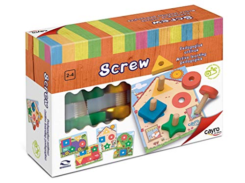 Cayro - Screw - Juego de Madera - Puzzle de Habilidad - Juego Educativo - (8177)