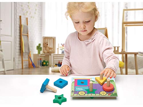 Cayro - Screw - Juego de Madera - Puzzle de Habilidad - Juego Educativo - (8177)