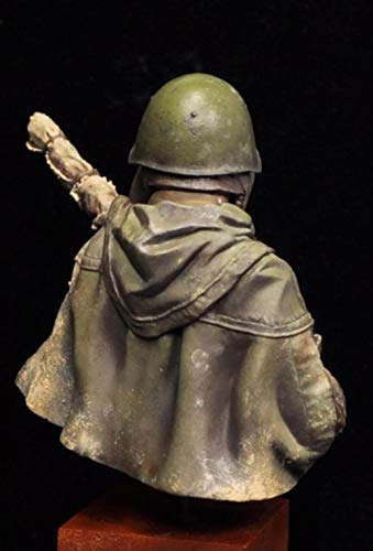 CHOUDOUFU Estatua Escultura Adorno 1/9 Busto De Resina Modelo WWII Francotirador Soviético Vasily 200 Mm (No Incluye La Base) Kit Sin Montar Y Sin Pintar 44D