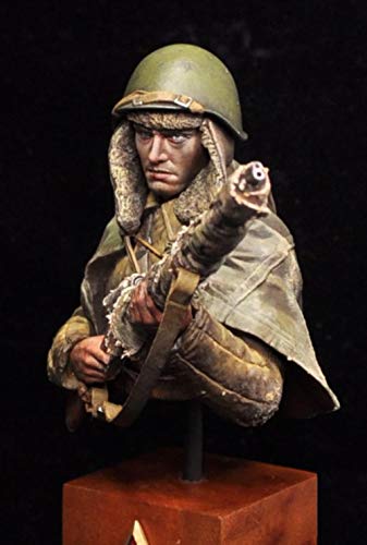 CHOUDOUFU Estatua Escultura Adorno 1/9 Busto De Resina Modelo WWII Francotirador Soviético Vasily 200 Mm (No Incluye La Base) Kit Sin Montar Y Sin Pintar 44D