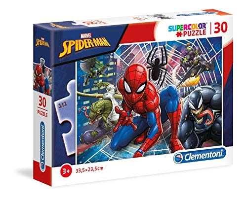 Clementoni - Puzzle infantil 30 piezas SpiderMan, Super héroes, puzzle a partir de 3 años (20250)