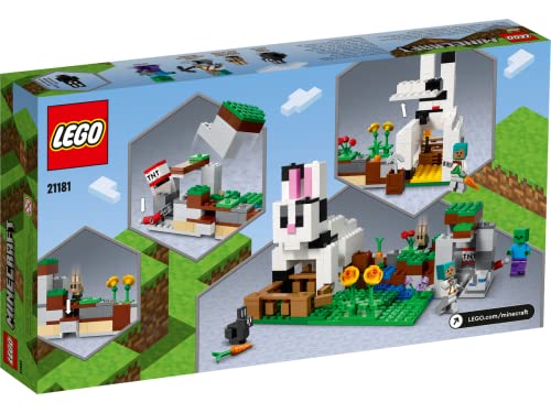 Collectix Lego Minecraft 21181 - Juego de figuras de conejos y playa de tortuga 30432 (bolsa de plástico)