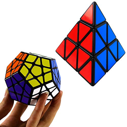 Coolzon Cubo de Velocidad Puzzle Cubes Speed Cube, Juego de Puzzle para Niños Adultos (Paquete de 5)