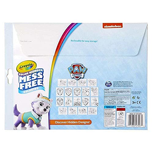 Crayola Color Wonder juego de coloración libre de desorden PAW PATROL