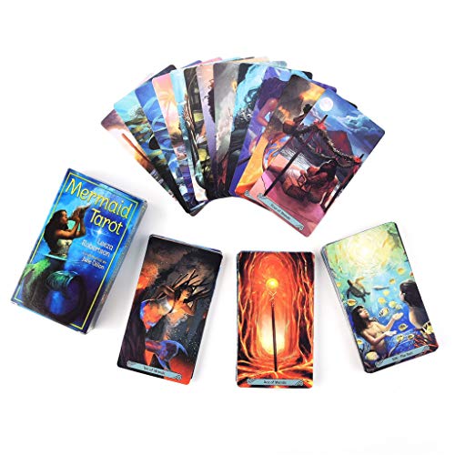 Cxnwuggfvsc 78pcs Tarot Tarjetas Full Inglés Oracle Deck Divination Family Party Juego de tablero