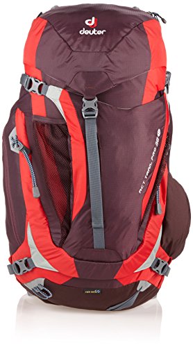 Deuter Act Trail Pro 38 SL Mochila, Unisex Adulto, Rojo (Aubergine/Fire), 24x36x45 cm (W x H x L)