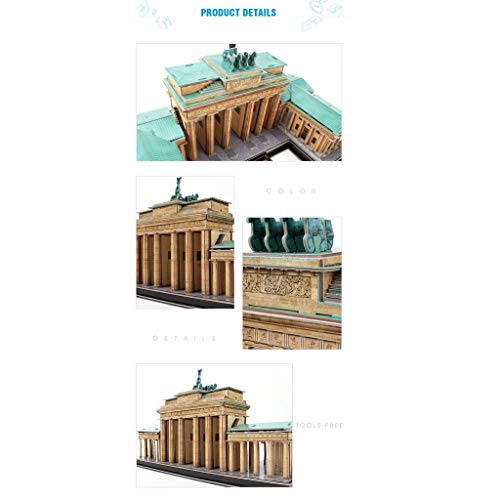 dmsc THE BRANDENBURG GATE Estéreo Puzzle Modelo 3D Kits