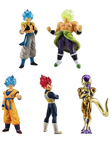 Dragonball Super Conjunto Completo 5 Figuras Colección Broly Movie 01 Bandai Gashapon Son Goku SSGSS Vegeta SSG Broly Full Power Golden Freeza Gogeta SSGSS