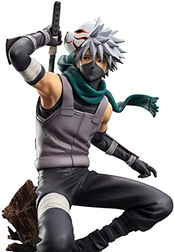 Figura de acción de Anime Naruto Hatake Kakashi figura pop Naruto forma de personaje estatua de PVC para decoración de escritorio 24 CM