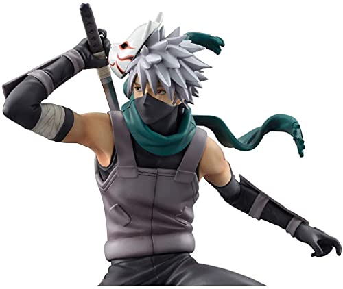 Figura de acción de Anime Naruto Hatake Kakashi figura pop Naruto forma de personaje estatua de PVC para decoración de escritorio 24 CM