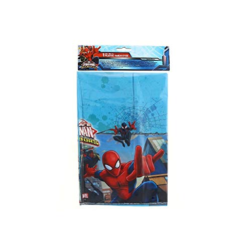 Folat B.V. 85155 Ultimate Spider-Man Web-Warriors, Mantel de Plástico, Multicolor, 120 x 180 cm