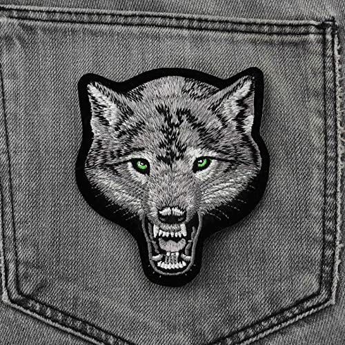 Freak Scene parche - Lobo con ojos verde