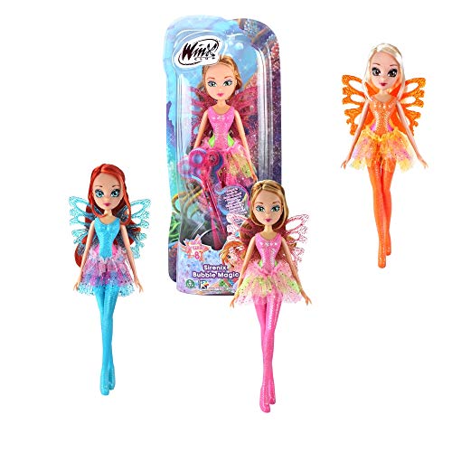 Giochi Preziosi Wing Winx Sirenix Bubbles Wings Estrella con Alas y Cetro Efecto Burbujas Personaje, Multicolor WNX53300