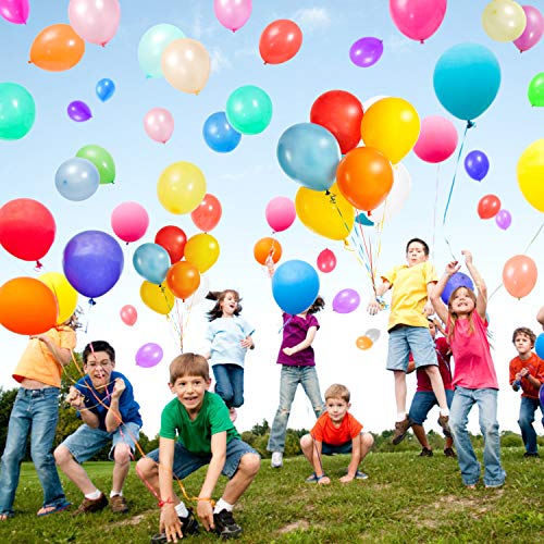 Globos de Colores, 200 Piezas Globos de Multicolores Globos de Helio, Látex de Globos para Bodas, Cumpleaños, Graduación y Decoración de Baby Shower