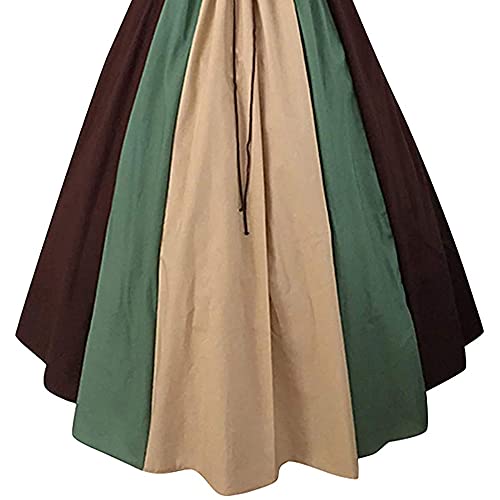 Halloween Cosplay Renaissance Medieval Maxi Dress Retro Medieval Princess Maxi Dress Vestido gótico Tradicional para niña Mujer