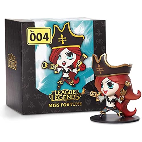 Juego Figura, Personaje Del Juego League Of Legends The Bounty Hunter : Miss Fortune Estatua PVC 10cm(Versión Q), Modelo De ColeccióN De Amantes De Los Juegos