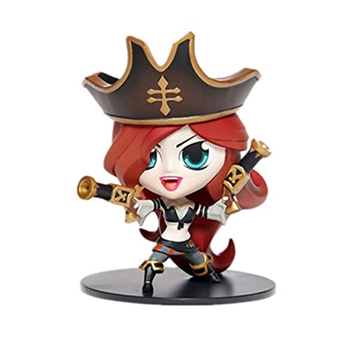 Juego Figura, Personaje Del Juego League Of Legends The Bounty Hunter : Miss Fortune Estatua PVC 10cm(Versión Q), Modelo De ColeccióN De Amantes De Los Juegos