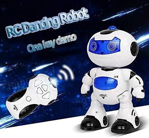 Juguetecnic Robot Teledirigido Interactivo Agent Bingo ¡Baila, Canta y Gira la Cabeza! | Efectos Luces y Sonido Electronico | Toy Robot Programable Juguete Infantil Regalo para Niños