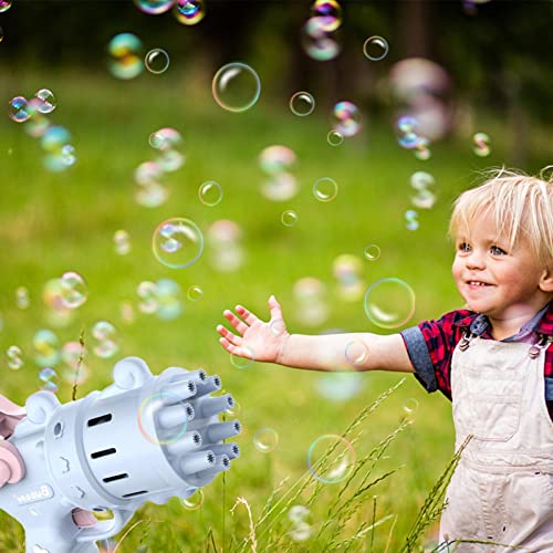 Juguetes de máquina de burbujas de 10 agujeros | Juguete soplador de burbujas de 10 agujeros | Máquina automática de burbujas para perseguir alas de ángel, juguetes de actividades al aire libre Ranana