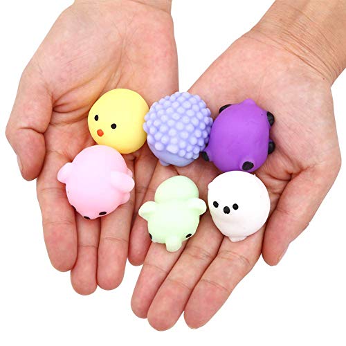 Juguetes Squishy Paquete Surtido de 20 Squishies: Kawaii de Comida Gigante Bollo Pan Donuts Panda Suaves y Blandos Jumbo Medio y Mini - Amuletos de Móvil Llavero Correa