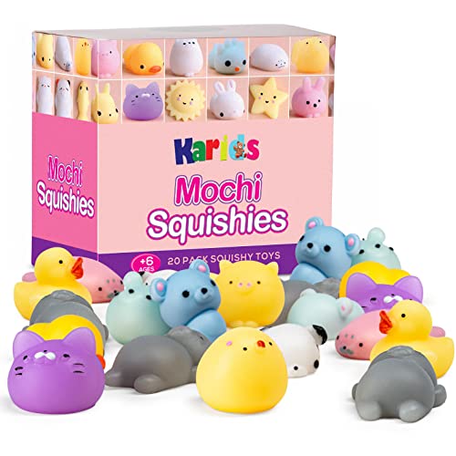 Juguetes Squishy Paquete Surtido de 20 Squishies: Kawaii de Comida Gigante Bollo Pan Donuts Panda Suaves y Blandos Jumbo Medio y Mini - Amuletos de Móvil Llavero Correa