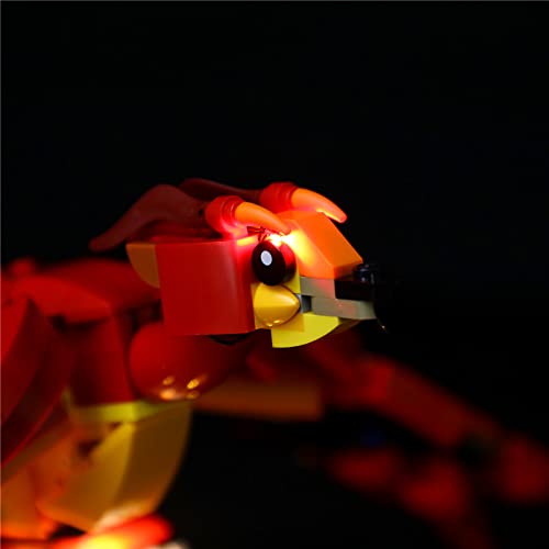 Kit de iluminación LED para Lego Harry Potter Fawkes Dumbledore's Phoenix 76394 (no incluye juego de iluminación 76394)